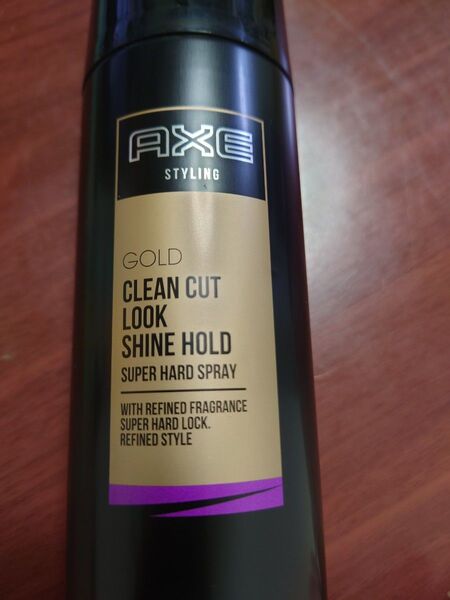 【未使用未開封】(130g)AXE アックス ゴールド スーパーハードスプレー ヘアスプレー インビジブルスプレー ブラック