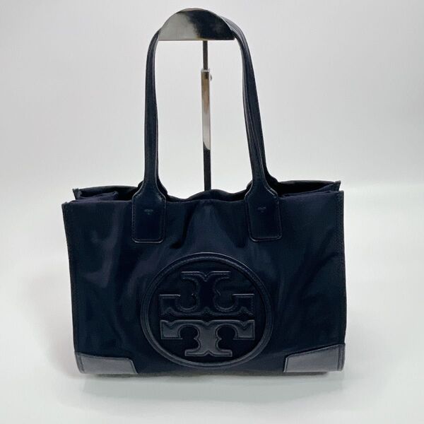 トリーバーチ ハンド トート ニューエラ ナイロン エナメル 黒 ネイビー TORY BURCH Tory Burch エラ