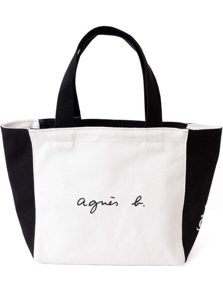 agnes b. アニエスベー トートバッグ キャンバス バイカラー