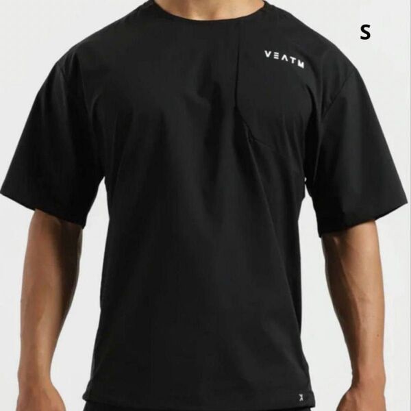 ビートム VEATM BLOCKING LOGO T-SHIRT Sサイズ 黒 半袖 Tシャツ