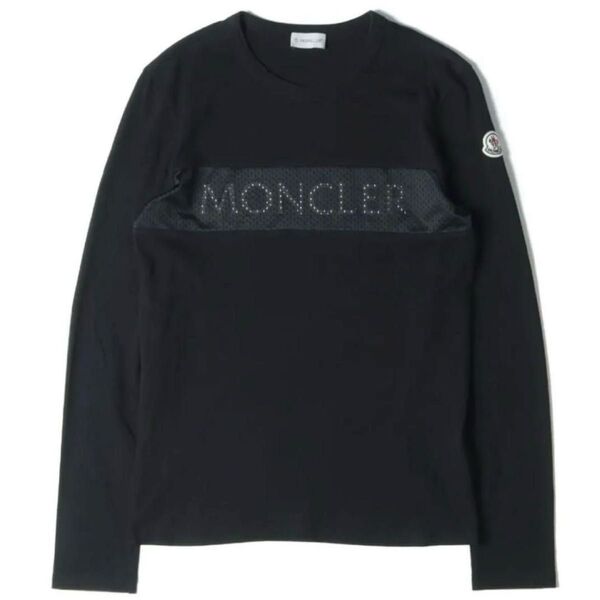 MONCLER モンクレール メンズ 長袖 メッシュ ロンT Tシャツ トップス 黒 Lサイズ
