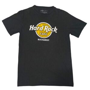 【夏物】HARD ROCK CAFE ハードロックカフェ アドバタイジングTシャツ 半袖 ブラック Sサイズ 美品【匿名配送】