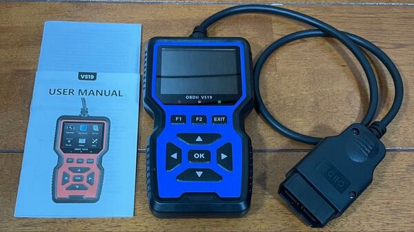 自動車故障診断機 OBDⅡ V519 日本語設定済み【新品・動作確認済】2024年10月からの必需品 カラー:ブルー