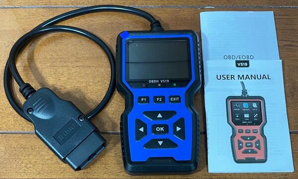 自動車故障診断機 OBDⅡ V519 日本語設定済み【新品・動作確認済】2024年10月からの必需品 カラー:ブルー