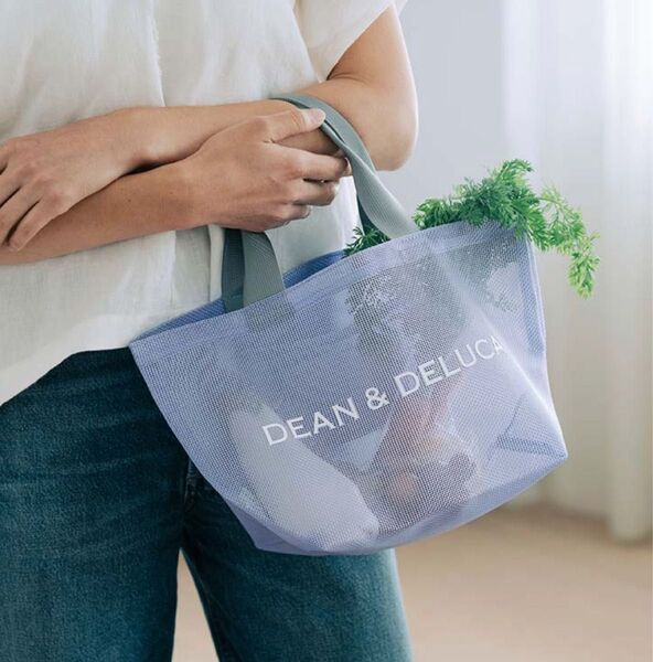 DEAN & DELUCA メッシュトートバッグ ライラック S