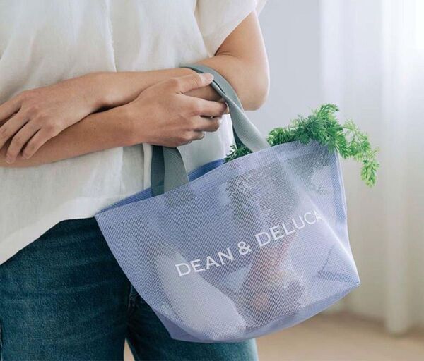 DEAN & DELUCA メッシュトートバッグ ライラック S