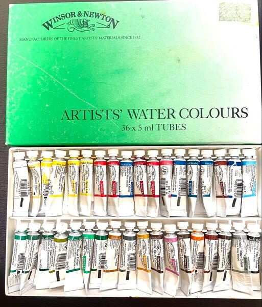 Winsor & Newton Artists'水彩絵の具 5ml 36色セット