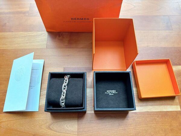 HERMES シェーヌダンクル GM 15コマ ブレスレット シルバー 新品未使用