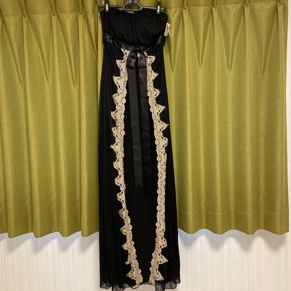 ロングドレス ナイトドレス ブラック レース 新品