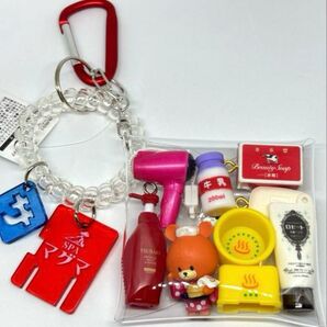 ルル『くまのがっこう』ガチャ詰めポーチmini 銭湯 温泉 TSUBAKI