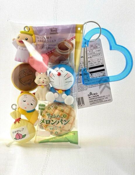 ドラえもん しあわせいっぱい『どら焼き』『メロンパン』大好きガチャ詰めポーチ