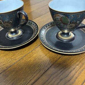 漆器 コーヒーカップ&ソーサー 2客セット