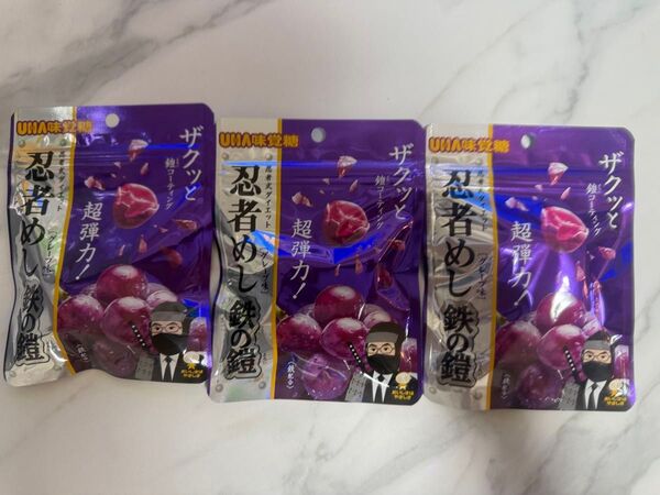 UHA味覚糖 忍者めし 鉄の鎧 グレープ味×3袋