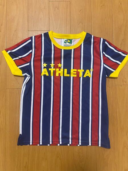 ATHLETA ボーダーTシャツ サッカー 140サイズ