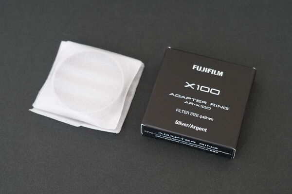 【新品未使用】FUJIFILM AR-X100 純正 アダプターリングシルバー