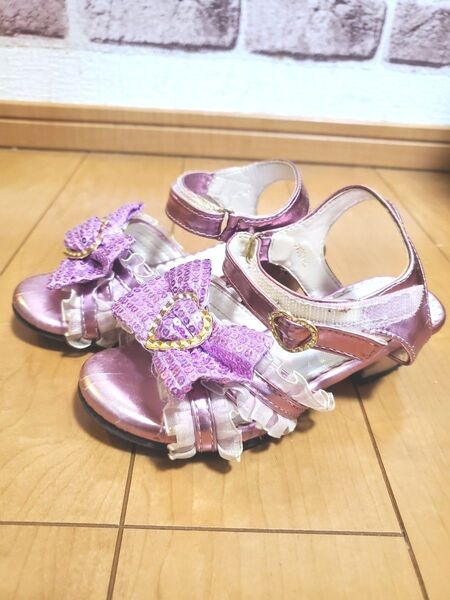 女の子 ヒール サンダル 17cm