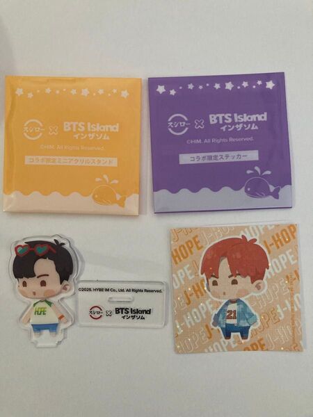 未使用 スシロー BTS アクリルスタンド ステッカー ジェイホープ インザソム アクスタ コラボ