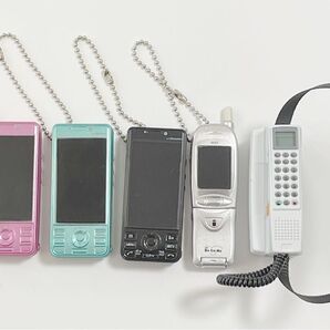 【ジャンク品】ガラケー 携帯電話 5種セット ミニチュア