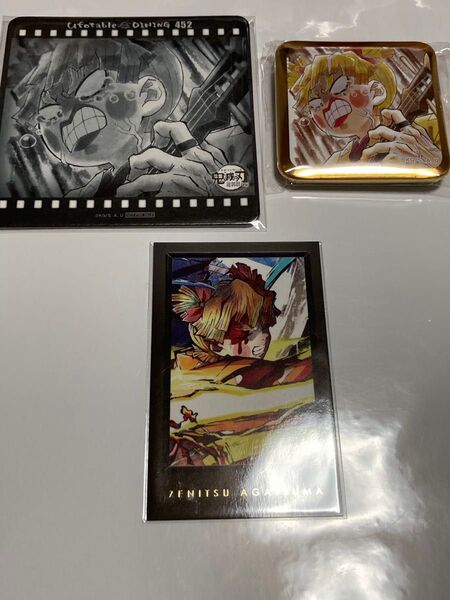 鬼滅の刃 ufotable dining シアターダイニング 遊郭編 お楽しみくじ景品 コースター 我妻善逸 善子