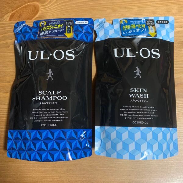 ウル・オス 薬用スカルプシャンプー 薬用スキンウォッシュ UL・OS 詰め替え用 パウチ 420ml セット