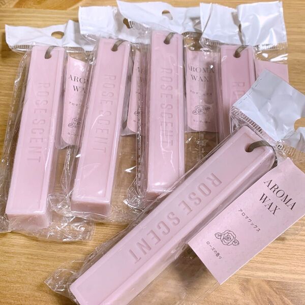 karinpia カリンピア アロマワックス ローズの香り ピンク 芳香剤 5個セット seria セリア