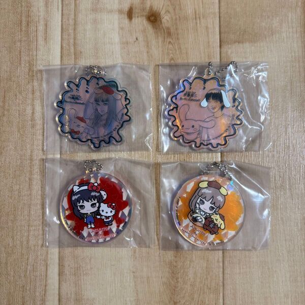 伊藤潤二 サンリオキャラクターズ アクリルチャーム 4種セット ガチャガチャ