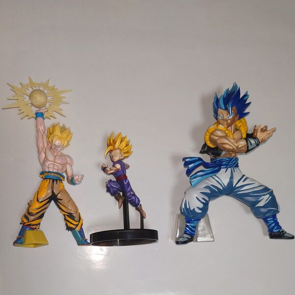 ドラゴンボール フィギュア リペイント品 3体セット 孫悟空 孫悟飯 ゴジータ