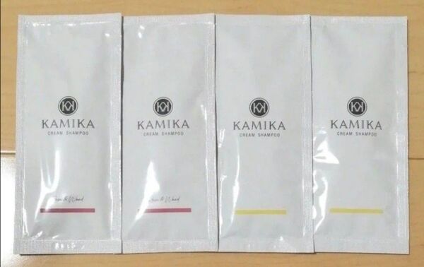カミカ KAMIKA/クリームシャンプー/お試し25g×4包/ローズ&ウッド/ベルガモットジャスミン/ヘアケア/旅行にも