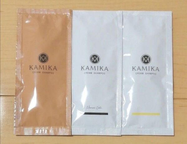 カミカ KAMIKA/クリームシャンプー/お試し25g×3種/ティーフローラル他/ヘアケア/旅行にも