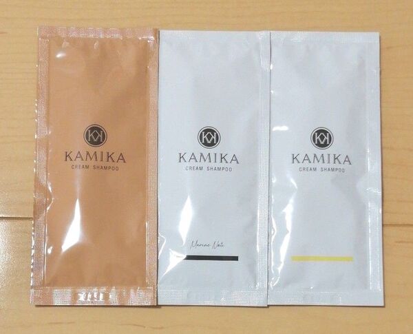 カミカ KAMIKA/クリームシャンプー/お試し25g×3種/ティーフローラル他/ヘアケア/旅行にも