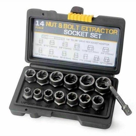 ナットツイスター 14点セット インパクトボルト ナットリムーバー ナット抽出 新品未使用 ネジを取り外すため 錆びた