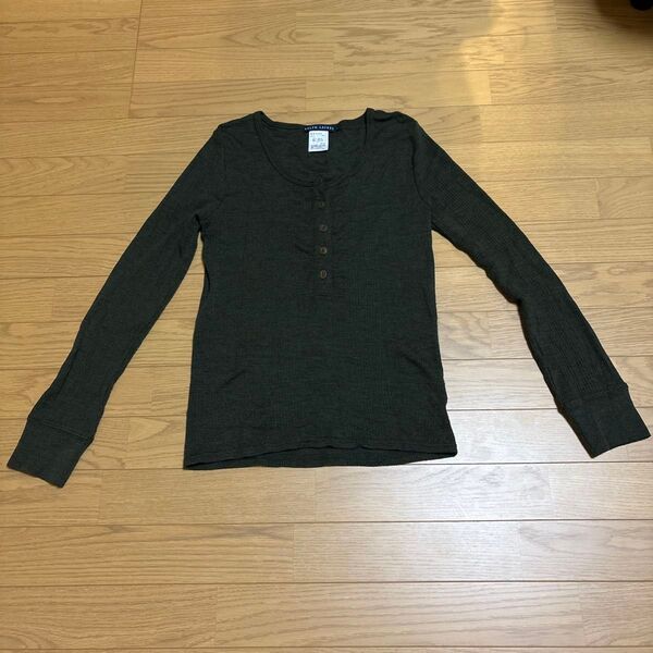 POLO Ralph Lauren ポロ ラルフローレン 長袖カットソー ヘンリーネック グリーン