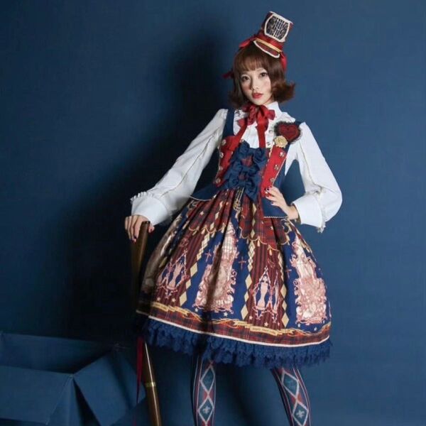 ワンピース ロリータ Lolita 姫ロリ ドレス可愛い レース リボン JSK
