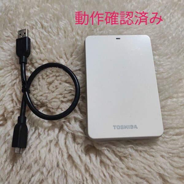 TOSHIBA製1TB ポータブルHDD TOSHIBA ポータブルハードディスク v63600-D 1TB USB3.0