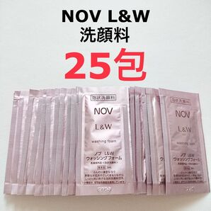 25包 洗顔料 NOV L&W 泡状洗顔料 ウォッシングフォーム サンプル