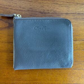 Dom Teporna Italy L字ファスナーコンパクト財布 グレー