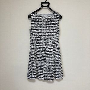 i BLUES CLUB ノースリーブミニワンピース 白黒