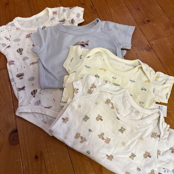 ベビー半袖肌着 4枚セット 80サイズ