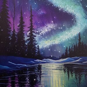 キャンバスアート フレーム付き 35x55cm