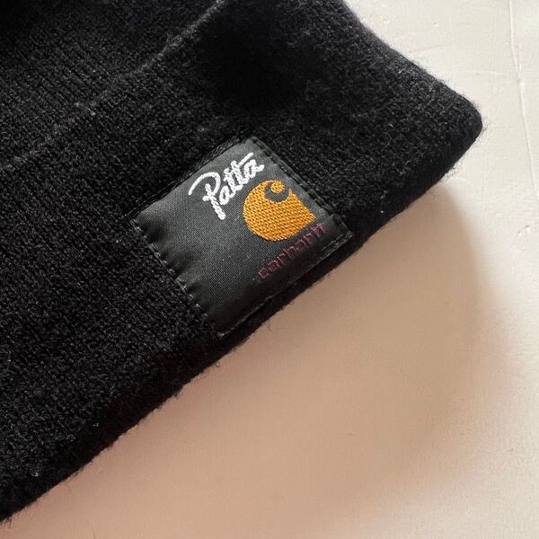 Carhartt × Patta ビーニー ニット帽 カーハート パタ ブラック BEAMST