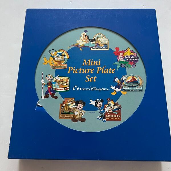 Tokyo disney sea mini picture plate set 新品未使用品 開園当時物 ディズニーシー