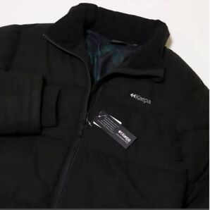 新品【Kaepa】ケイパ中綿ジャケットXL(ブラック)暖かい保温防寒シンプルブルゾン