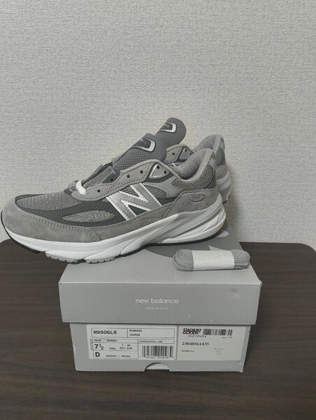 ニューバランス 990V6 グレー 25.5cm m990gl6