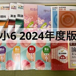 小6 新小学問題集 中学入試編 全14冊 解答解説付き 少し書き込みあり 中学受験新演習 塾専用 問題集 解答