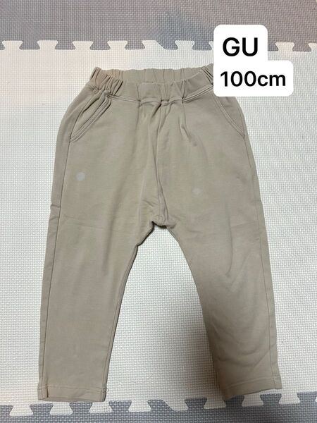 100 GU ジーユー ズボン 保育園着 公園着 スウェットパンツ ボトムス ウエストゴム