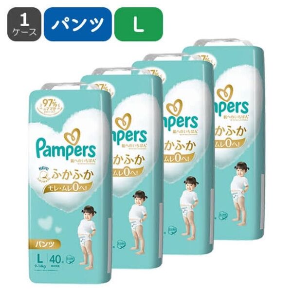 パンパース 肌へのいちばん パンツ オムツ Lサイズ 40枚×4パック