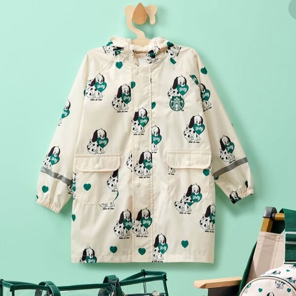韓国限定 STARBUCKS●BEBE DE PINO コラボ商品 レインコート Mサイズ