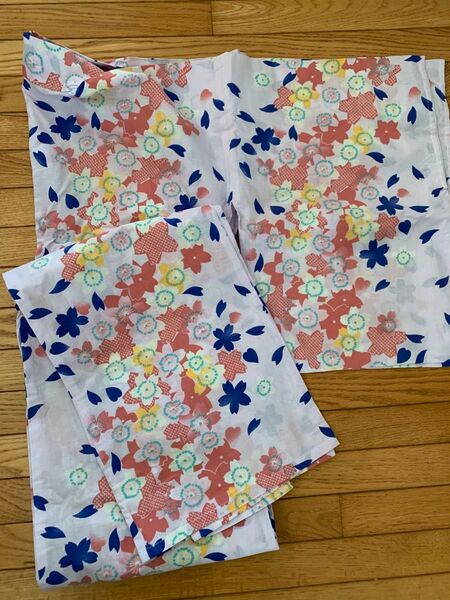 浴衣 桜柄 薄ピンク