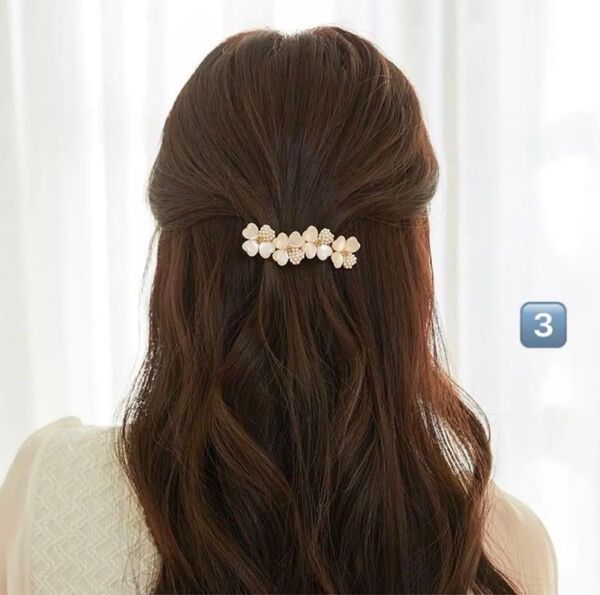 バレッタ ヘアクリップ パール ヘアアクセサリー バンスクリップ 髪留め 大人 可愛い