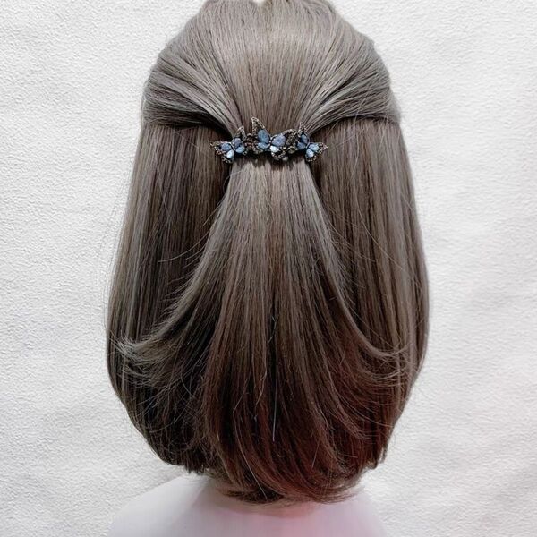 バレッタ ヘアアクセサリー ヘアクリップ ヘアピン 髪飾り 蝶